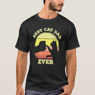 Vintage Best Cat Dad Ever Cat Daddy 1 T-Shirt