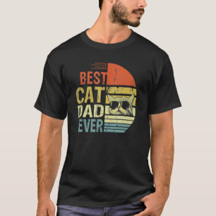 Vintage Best Cat Dad Ever Cat Daddy 2 T-Shirt