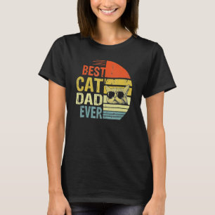 Vintage Best Cat Dad Ever Cute Cat Daddy T-Shirt