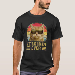 Vintage Best Cat Grampy Ever Cat Daddy Gift For Me T-Shirt