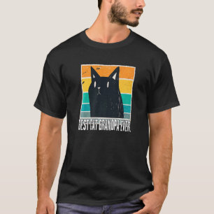 Vintage Best Cat Grandpa Ever Father's Day Men Dis T-Shirt