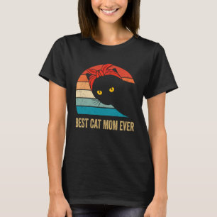 Vintage Best Cat Mom Ever Cat Mother s Day T-Shirt