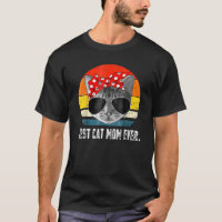 Vintage Best Cat Mom Ever Funny Cat Mommy Bandana