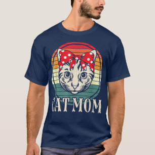 Vintage Best Cat Mum Ever, Cat Mother's Day Cats L T-Shirt