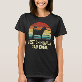 Vintage Best Chihuahua Dad Ever Dog T-Shirt