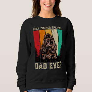 Vintage Best Cocker Spaniel Dad Ever Father's Day Sweatshirt