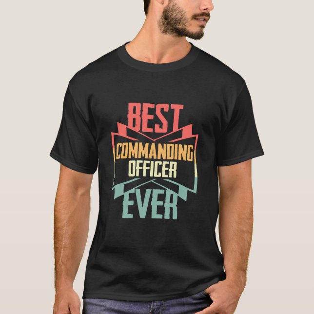 Vintage Best Commanding Officer Ever T-Shirt (Front)