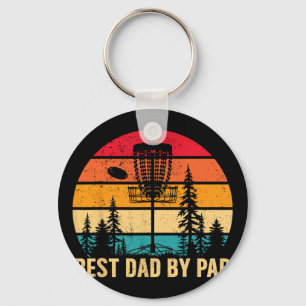 Vintage Best Dad By Par Disc Golf Dad Father's Day Key Ring