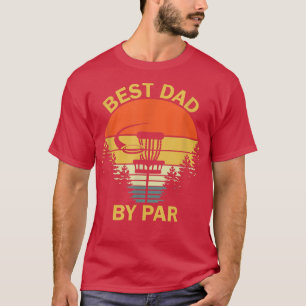 Vintage Best Dad By Par Disc Golf Tee Men Fathers 