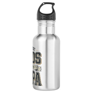 Vintage Best Dads Promoted To Papa Shirt Design_1 532 Ml Water Bottle