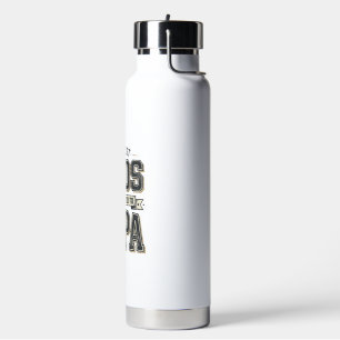 Vintage Best Dads Promoted To Papa Shirt Design_1 Water Bottle