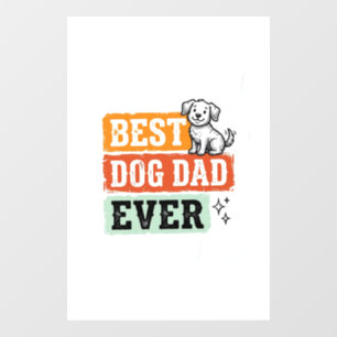 Vintage Best Dog Dad Ever Cute Dog Shirt Design_1