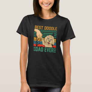 Vintage Best Doodle Dad Ever Goldendoodle For Dad  T-Shirt