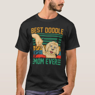 Vintage Best Doodle Mom Ever Goldendoodle For Mom T-Shirt