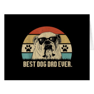 Vintage Best English Bulldog DAD Ever shirt Father