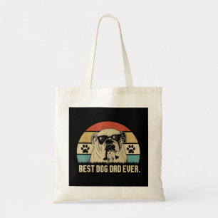 Vintage Best English Bulldog DAD Ever shirt Father Tote Bag