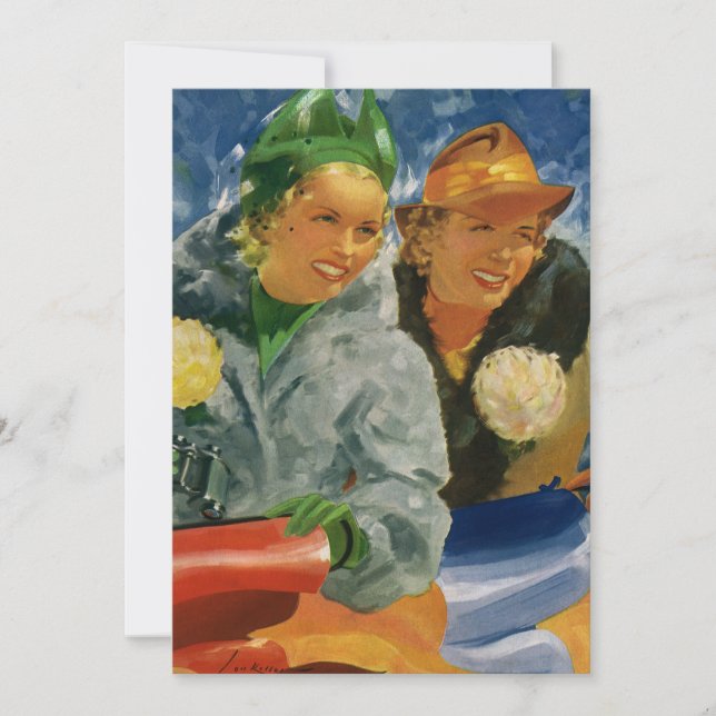 Vintage Best Friends! Elegant and Stylish Women (Front)