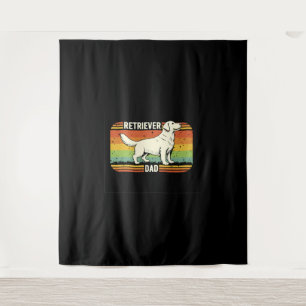 Vintage Best Golden Retriever Dad Dog Dad Tapestry