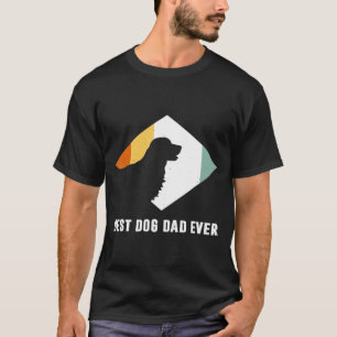 Vintage - Best Golden Retriever Dog Dad Ever Fathe T-Shirt