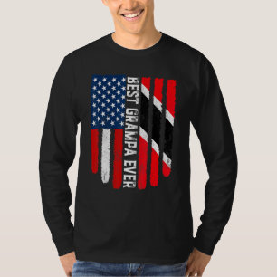 Vintage Best Grampa Ever American Trinidad And Tob T-Shirt