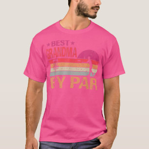 Vintage Best Grandma By Par Disc Golf Funny Mother T-Shirt