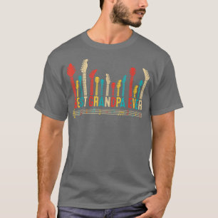 Vintage Best Grandpa Ever Daddy Guitar Fathers Day T-Shirt