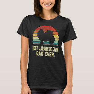 Vintage Best Japanese Chin Dad Ever Dog T-Shirt