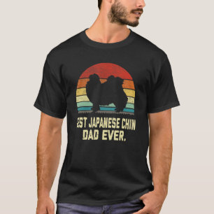 Vintage Best Japanese Chin Dad Ever Dog T-Shirt