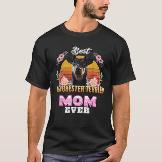 Vintage Best Manchester Terrier Mum Ever Mothers D T-Shirt