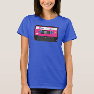 Vintage Best of 1979 Black and Pink Cassette Tape T-Shirt