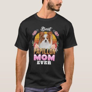 Vintage Best Papillon Mum Ever Mothers Day For Dog T-Shirt