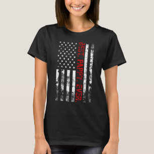 Vintage Best Pappy Ever American Flag Father's Day T-Shirt