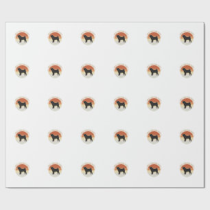 Vintage Best Pug Dad Ever Dog Lover Shirt Design_1 Wrapping Paper