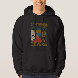 Vintage Best Rottweiler Dad Ever Hoodie