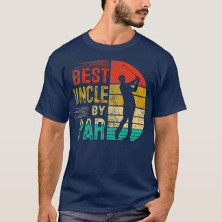 Vintage Best Uncle By Par Lover Golf Gifts For T-Shirt