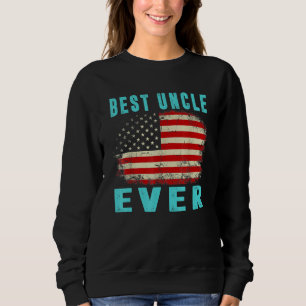 Vintage Best Uncle Ever American Flag Fathers Day Sweatshirt