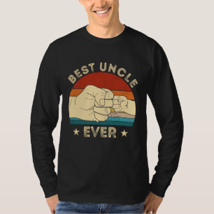 Vintage Best Uncle Ever Fist Bump Funny Uncle Fath T-Shirt