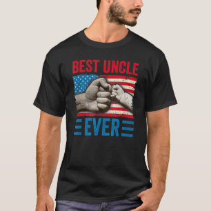 Vintage Best Uncle Ever Fist Bump  Uncle Fathers D T-Shirt