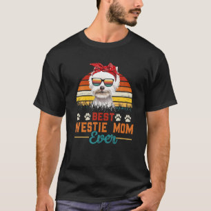 Vintage Best Westie Mum Ever West Highland White T T-Shirt