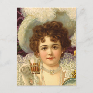 Vintage Beverage Advertisement Postcard