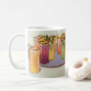 Vintage Beverages, Drinks with Ice Cubes on a Tray Coffee Mug