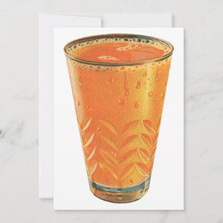 Vintage Beverages, Glass of Orange Juice Breakfast