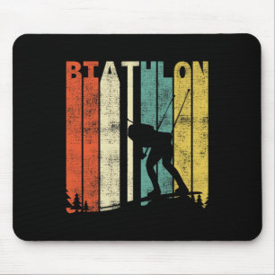 Vintage Biathlon Retro Biathlete 1 Mouse Pad
