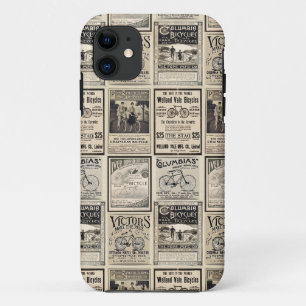 Vintage Bicycle Advertising Collage Ads Case-Mate iPhone Case