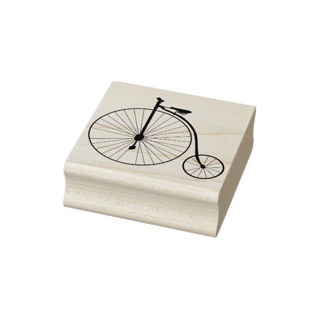 vintage bicycle art stamp (Stamp)
