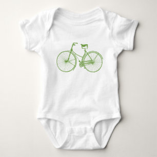 Vintage Bicycle Baby Bodysuit
