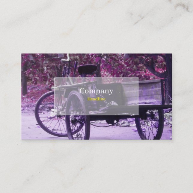 Vintage Bicycle Business Card (Front)