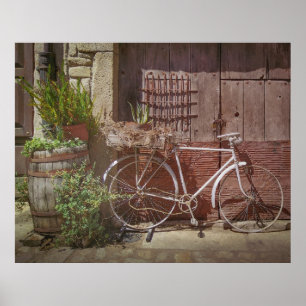 Vintage Bicycle by Rustic Facade, La Alberca Poster