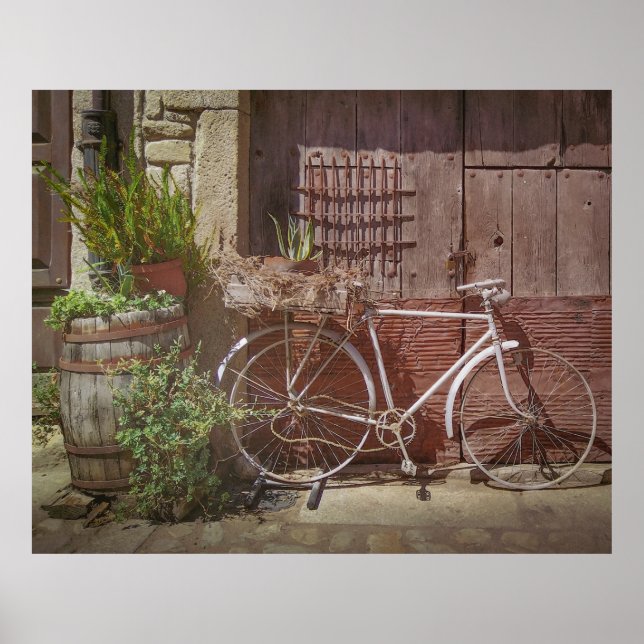Vintage Bicycle by Rustic Facade, La Alberca Poster (Front)