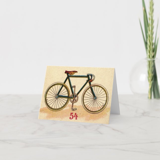 Vintage bicycle card (Front)
